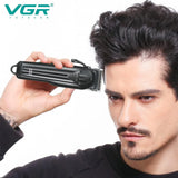 VGR V-282 Professional Salon Hair Clipper Beard Trimmer Cordless LED Display Black Electric Shaver