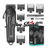 VGR V-282 Professional Salon Hair Clipper Beard Trimmer Cordless LED Display Black Electric Shaver