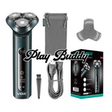 VGR V-310 Beard Shaver Rotary Waterproof Shaving Machine Rechargeable Cordless Blue Electric Shaver