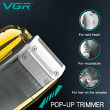 VGR V-332 Electric Razor Foil Shaver Men Cordless Shaving Skin Fade Barber Kit Silver Electric Shaver