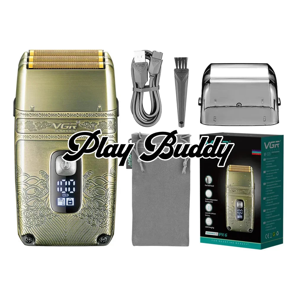 VGR V-335 Foil Shaver Men Electric Razor Cordless Beard Bald Head Skin Fade With Box Electric Shaver