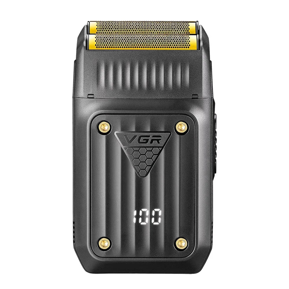 VGR V-363 Electric Razor Foil Beard Shaver Men Cordless Rechargeable Barber Kit Black Electric Shaver