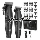 VGR V-640 Professional Barber Cordless Hair Clippers Set Beard Hair Trimmer Kit Black Electric Shaver