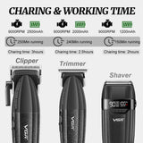 VGR V-640 S3 Professional Men’s Hair Clipper Trimmer Shaver Electric Barber Kit Black Electric Shaver