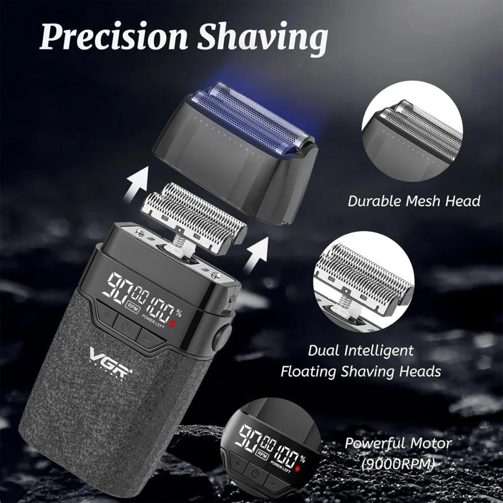 VGR V-640 S3 Professional Men’s Hair Clipper Trimmer Shaver Electric Barber Kit Black Electric Shaver