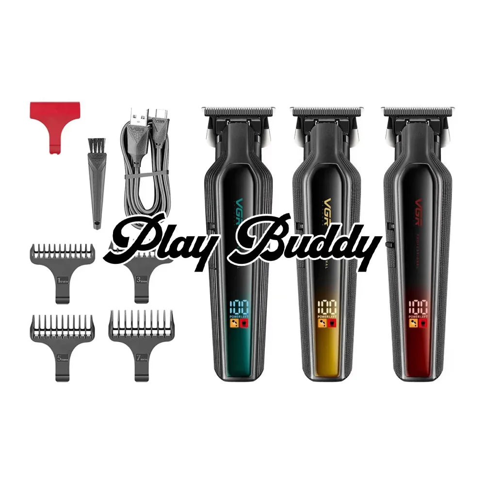 VGR V-930 Cordless Hair Trimmer Electric Clipper Barber DLC Blade Cutting Electric Shaver
