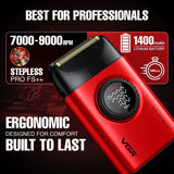 VGR V-977 & V-377 Professional Barber Series Trimmer & Shaver Combo DLC Blades Electric Shaver