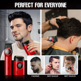 VGR V-977 & V-377 Professional Barber Series Trimmer & Shaver Combo DLC Blades Electric Shaver