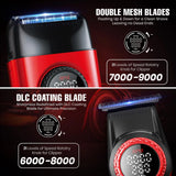 VGR V-977 & V-377 Professional Barber Series Trimmer & Shaver Combo DLC Blades Electric Shaver