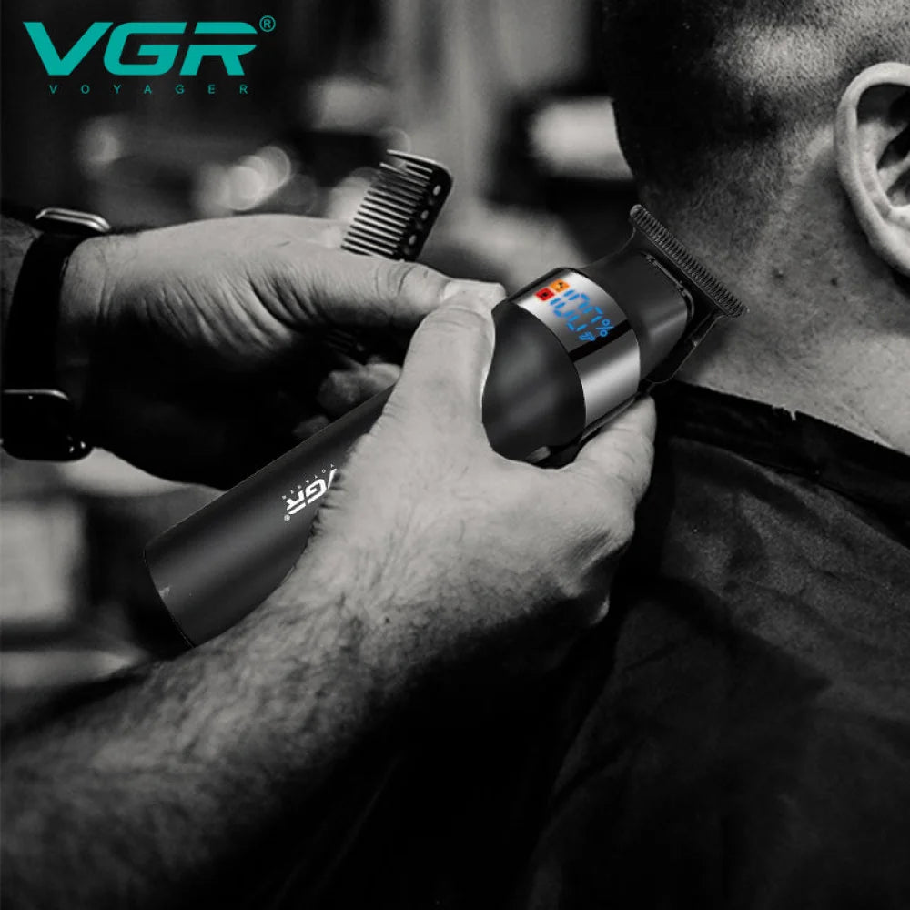 VGR V-987 Professional Turbo Hair Facial Beard Trimmer Hair Clipper Waterproof Black Electric Shaver