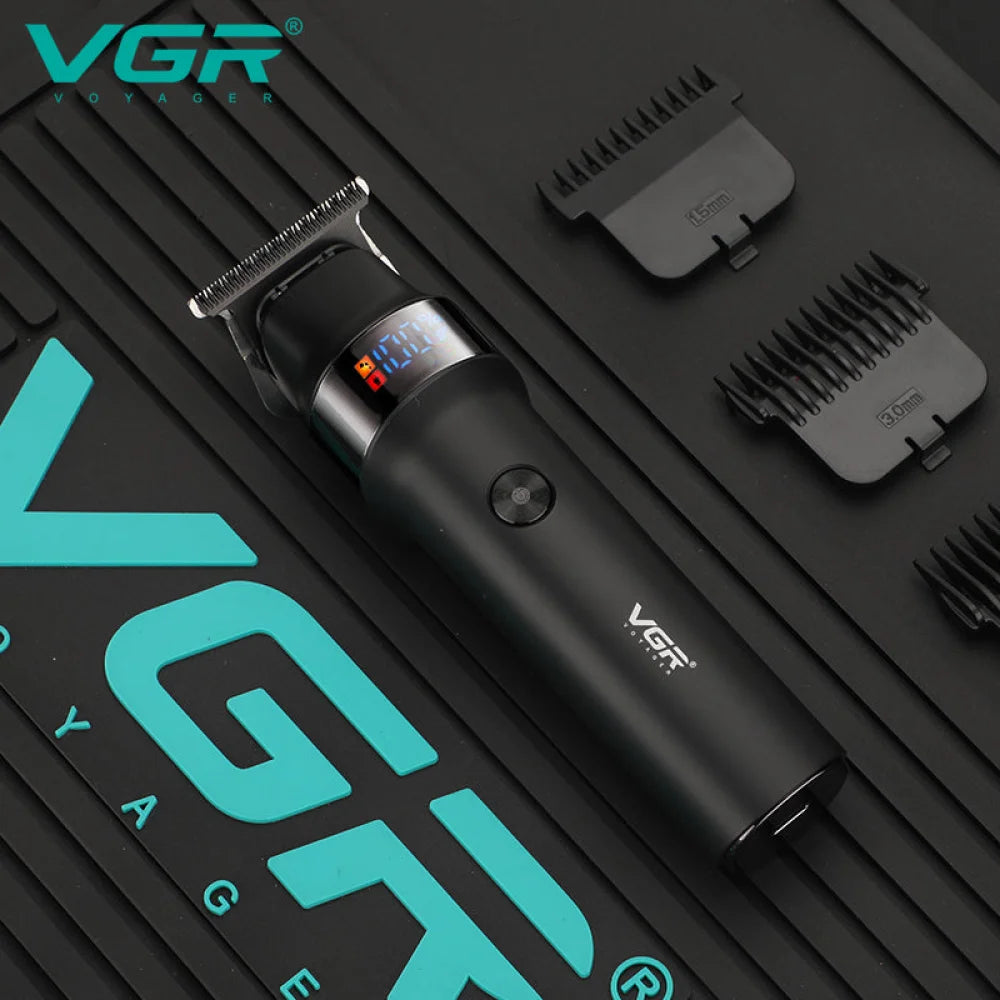 VGR V-987 Professional Turbo Hair Facial Beard Trimmer Hair Clipper Waterproof Black Electric Shaver
