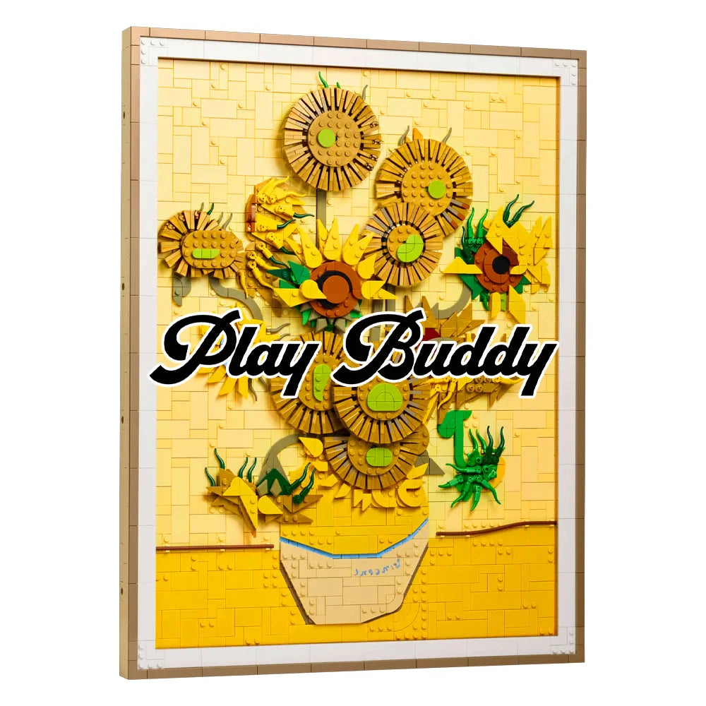 Vincent van Gogh Sunflowers (31215) 2615PCS Art Building Blocks Sunflowers Building Blocks