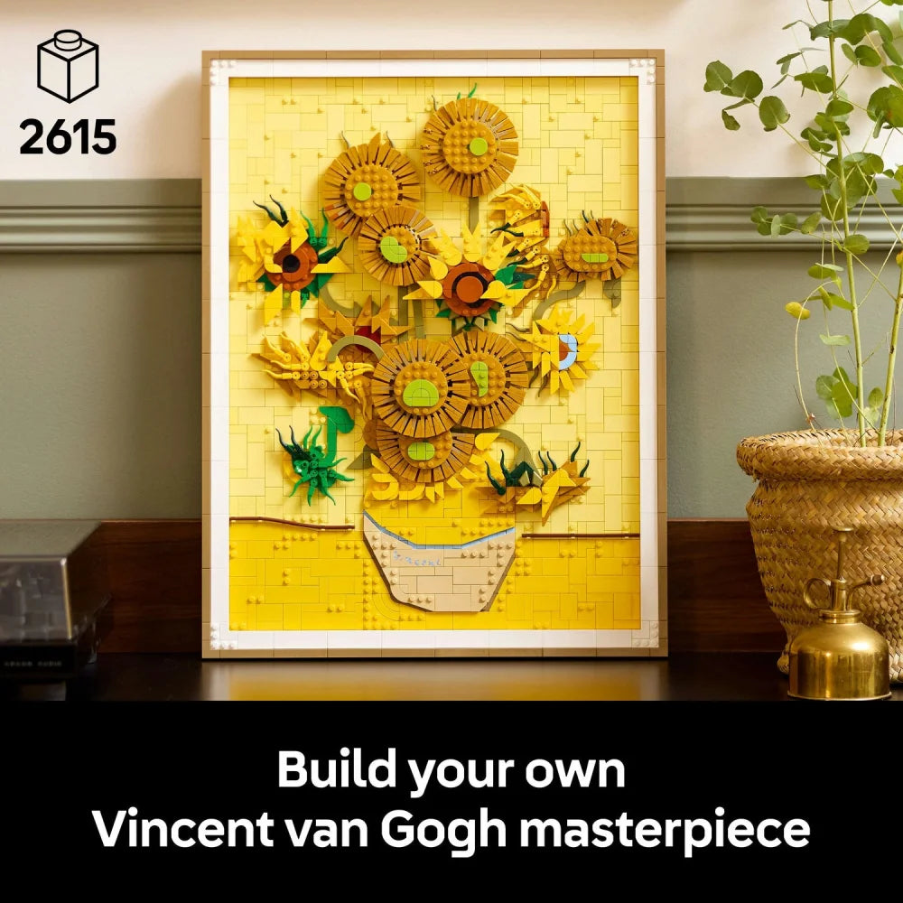 Vincent van Gogh Sunflowers (31215) 2615PCS Art Building Blocks Sunflowers Building Blocks