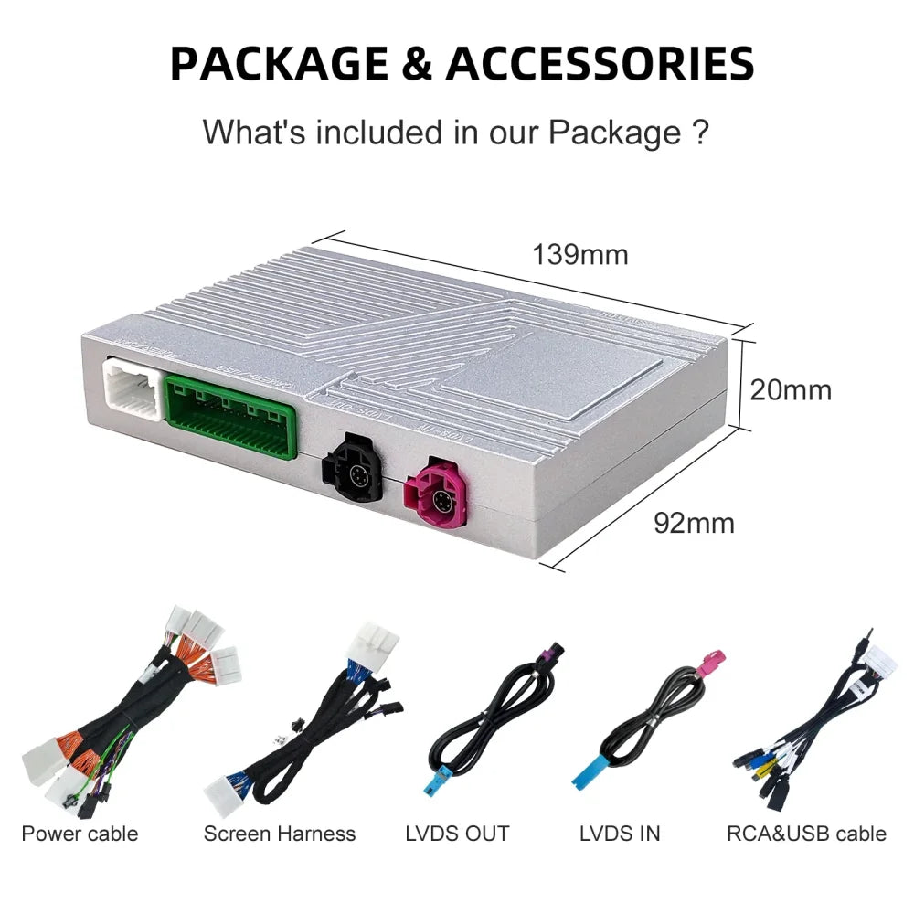 Wireless Apple CarPlay & Android Auto for Lexus ES/UX/NX/IS/RX/GX/RC 2018-2021 Lexus 2018-2021 with TouchPad Apple