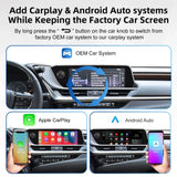 Wireless Apple CarPlay & Android Auto for Lexus ES/UX/NX/IS/RX/GX/RC 2018-2021 Lexus 2018-2021 with TouchPad Apple