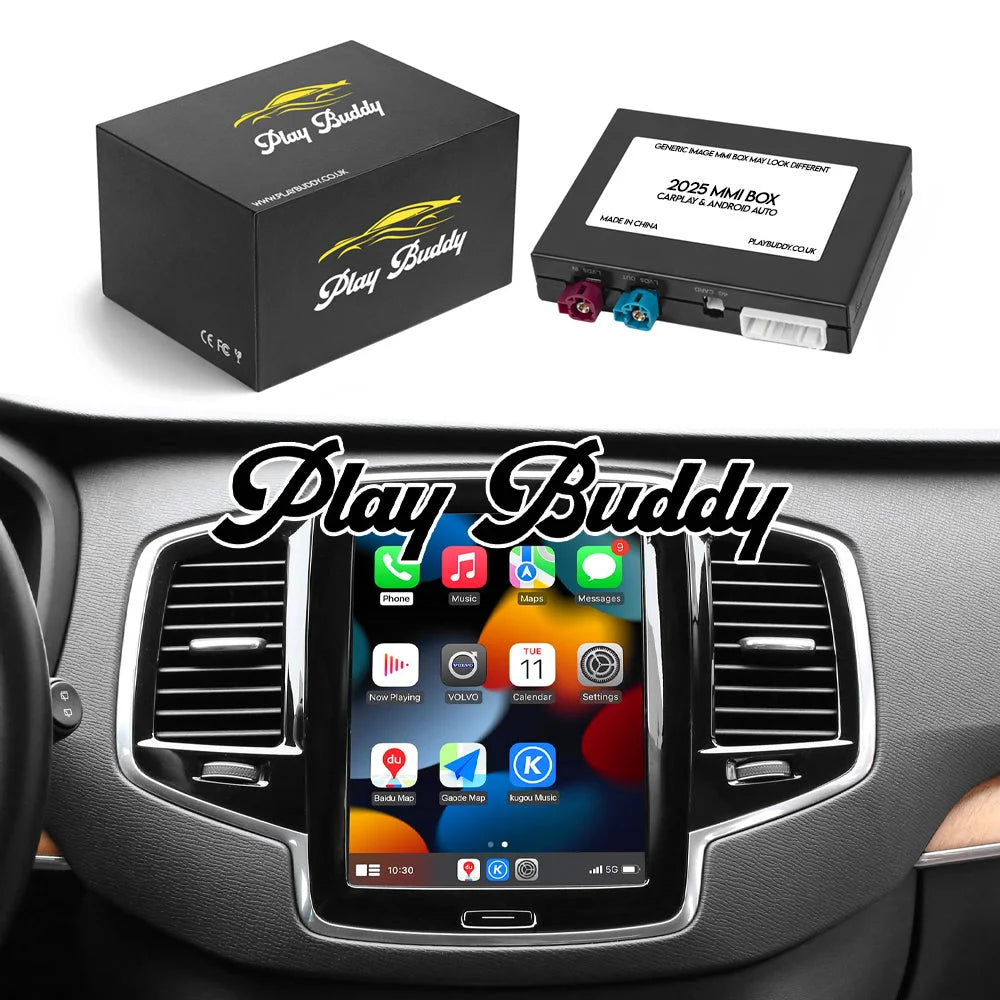 Wireless Apple CarPlay & Android Auto for Volvo (2017-2022) 9’’ Vertical Screen 9’’ Vertical Screen Apple CarPlay &