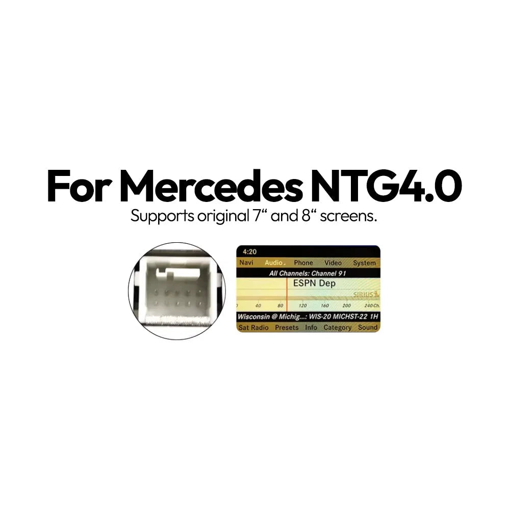 Wireless CarPlay & Android Box for Mercedes W204 W212 C207 S350 GLK300 NTG4.0 NTG 4.0 Apple CarPlay & Android Auto