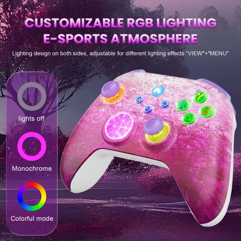 Wireless Pink Ice Controller for Xbox One Series X/S PC Gaming Gamepad Pink Ice Gaming Controller
