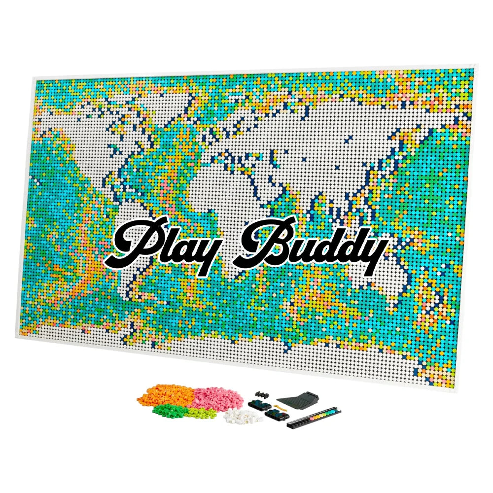 World Map (31203) 11695PCS Building Blocks MOC Assembly Bricks - World Map - Building Blocks