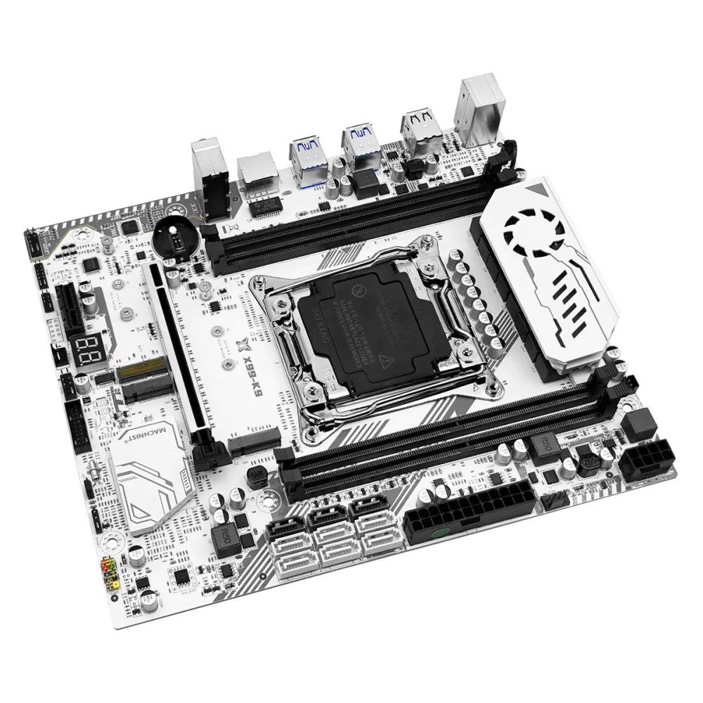 X99 LGA2011-3 Gaming mATX Motherboard M.2 NVMe TPM2.0 + Xeon E5 2680 V4 CPU Motherboard