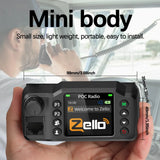 Zello Mini Mobile Car Radio 2G 3G 4G 5000KM Transceiver Supports GPS - Black - Walkie Talkie